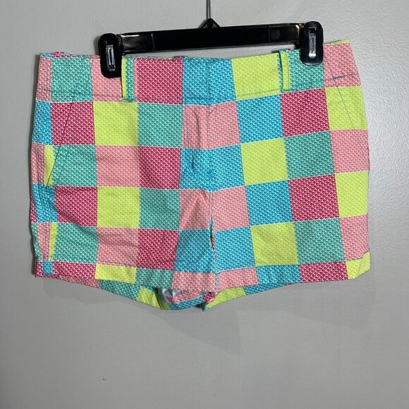Vineyard Vines Pants - Vineyard Vines Whale Patchwork Every Day Shorts Womens Multicolor Stretch Size 6